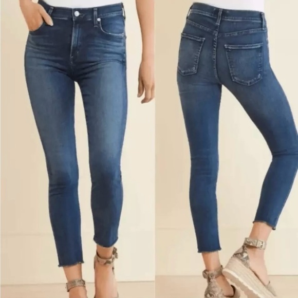 AGOLDE Sophie Crop Skinny Jeans - Size 27 - Picture 1 of 10